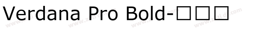 Verdana Pro Bold字体转换